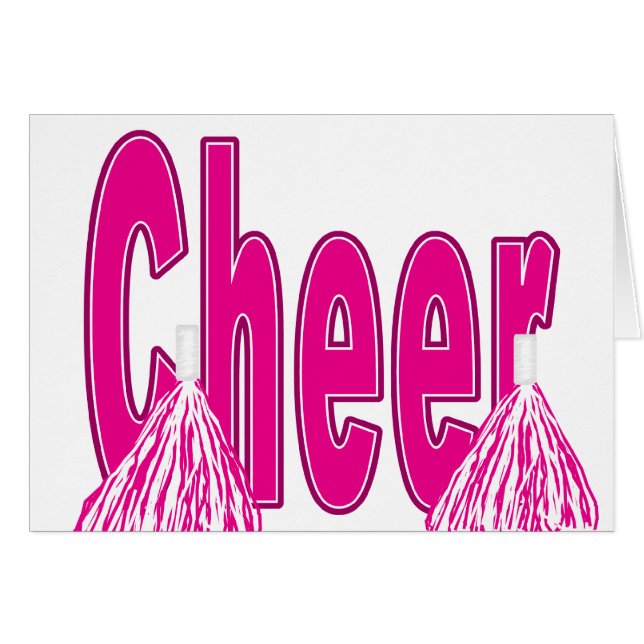 応援のピンクカード (正面横)