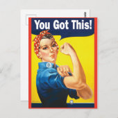 応援のロージー　あなたならできる ポストカード (正面/裏面)