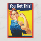 応援のロージー あなたならできる ポストカード (正面)