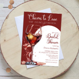 応援のワイン試飲ブライダルシャワー 招待状