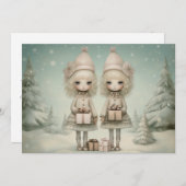 応援の一体感:心のこもった休日の願い シーズンカード (正面/裏面)