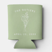 応援の両面結婚のクッキー 缶クーラー (裏面)