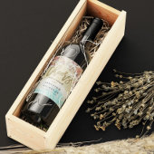 応援の夏の結婚砂のビーチヒトデ ワインラベル