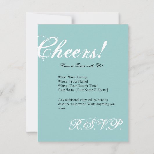 応援の招待状 招待状 (裏面)