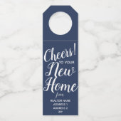 応援の新しいホーム不動産仲介業者ウェルカムギフト ボトルネックタグ (正面)