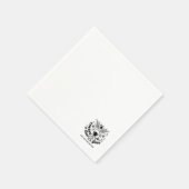 応援の新年お祝いデザイン スタンダードカクテルナプキン (角)