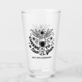 応援の新年お祝いデザイン タンブラーグラス (裏面)