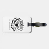 応援の新年お祝いデザイン ラゲッジタグ (裏面横)