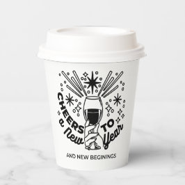 応援の新年お祝いデザイン 紙コップ