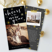 応援の新年のスターバストFireworksの写真 シーズンカード