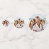 応援の新年のタイダイティール（緑がかった色）写真70s Vibe コンフェッティ (正面)