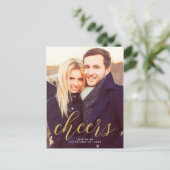 応援の新年の写真の休日 シーズンポストカード (スタンド正面)