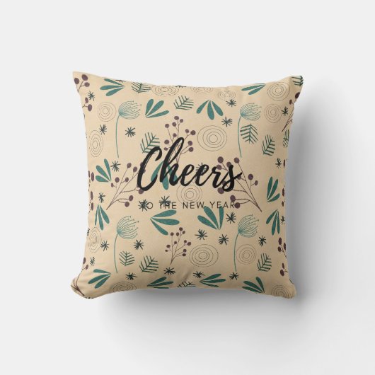 応援の新年装飾用クッション クッション (正面)