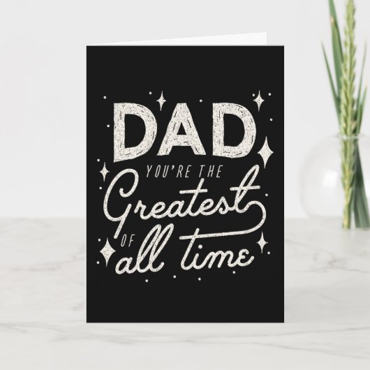 応援の最高のパパグリティスタイル父の日 カード (正面)