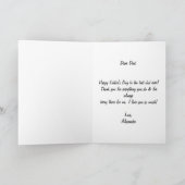 応援の最高のパパグリティスタイル父の日 カード (内部)