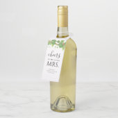 応援の未来へミセス・ワインブライダルシャワー ボトルネックタグ (アングル)