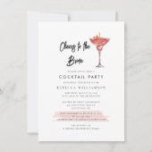 応援の花嫁ブライダルシャワーカクテルパーティー 招待状 (正面)