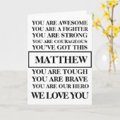 応援の言葉がすぐに届く 個性的なグリーティングカード カード (黄色い花)