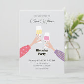 応援の誕生日パーティー 招待状 (スタンド正面)