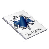 応援の青く、銀製の質 ノートブック (右側)