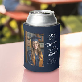 応援はグレイド・ネイビー・ブルーカスタム・フォト 缶クーラー