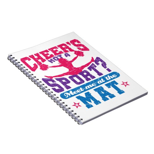 応援はスポーツではないおもしろいチアリーティングチアリーダー ノートブック (右側)