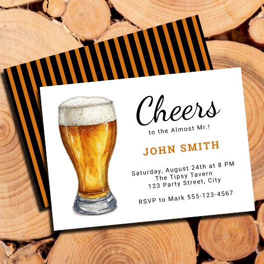 応援はミスターに近い! | おもしろいバチュラーパーティ 招待状