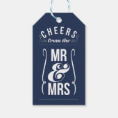 応援はミスター・アンド・ミセスの結婚ワイン酒好き ギフトタグ (正面)