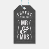 応援はミスター・アンド・ミセスの結婚ワイン酒好き ギフトタグ (正面)