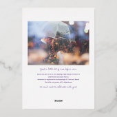 応援はワインの試飲を愛するエレガントブライダルシャワー 箔招待状 (裏面)