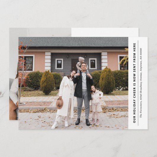 応援は今ここから休暇引越し発表 シーズンカード (正面/裏面)