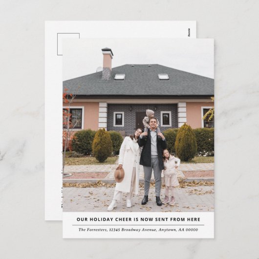 応援は今ここから休暇引越し発表 シーズンポストカード (正面/裏面)