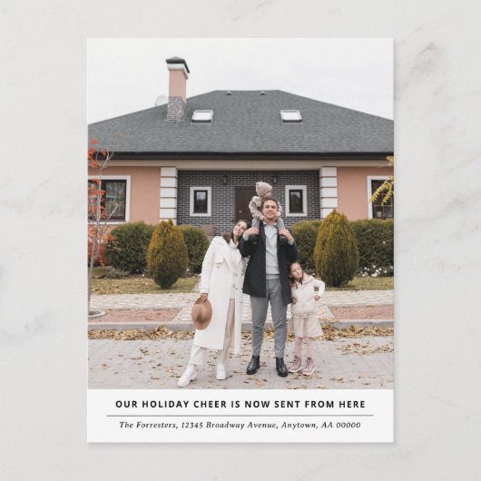 応援は今ここから休暇引越し発表 シーズンポストカード (正面)