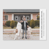 応援は今ここから休暇引越し発表 マグネット招待状 (正面)