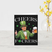 応援はSt patricks dayビおもしろいール飲料 カード (黄色い花)