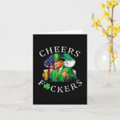 応援はSt patricks dayビおもしろいール飲料 カード (黄色い花)