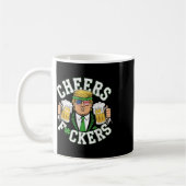 応援はSt patricks dayビおもしろいール飲料 コーヒーマグカップ (左)
