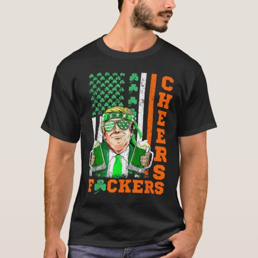 応援はSt patricks dayビおもしろいール飲料 Tシャツ (正面)
