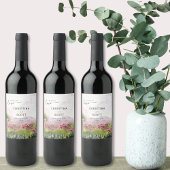 応援へのラブカントリーメドウウォーター結婚カラー ワインラベル