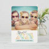 応援へ2025ストライプ柑橘類ハッピーニューイヤー写真 シーズンカード (スタンド正面)