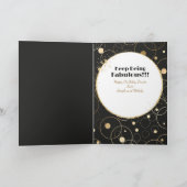 応援へ70はっきりしたグラム女性マンガ70誕生日 カード (内部)