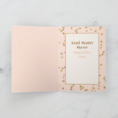 応援へ70女性スパークルグリッター誕生日 カード (内部)