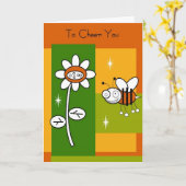 「応援へ」勇気付けられるカード カード (黄色い花)