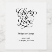 応援を愛するスクリプト – エレガントチャーム ワインラベル (シングルラベル)