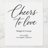 応援を愛するスクリプト – エレガントチャーム ワインラベル (シングルラベル)