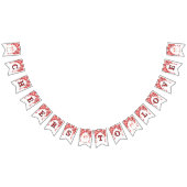 応援を愛するブライダルシャワーバレンタインハート バンティングフラッグ (全)