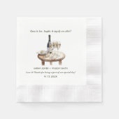 応援を愛するワインフローラ結婚のナプキン 縁ありカクテルナプキン (正面)