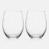 応援を愛する春サマー結婚ズ ステムなしワイングラス (左)