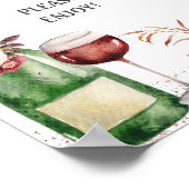 応援を愛する赤面ピンクブライダルシャワースナック ポスター (角)