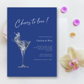 応援を愛する！ブルー王室のブライダルシャワー招待状 招待状